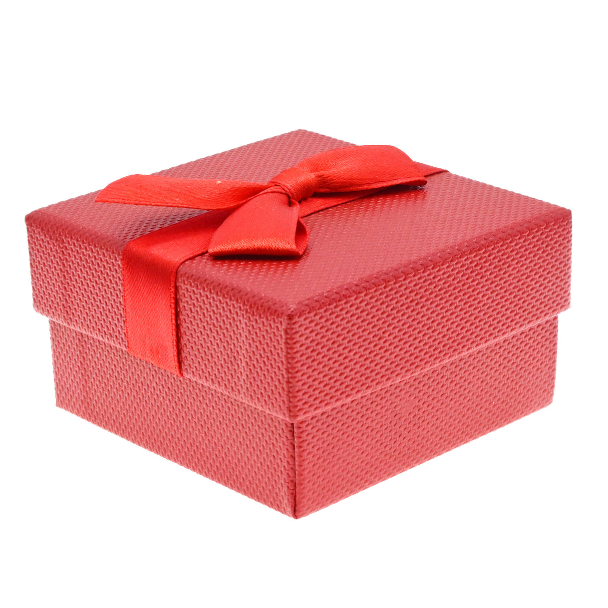 Premium Red Textured Jewelry Pendant Gift Packaging Box