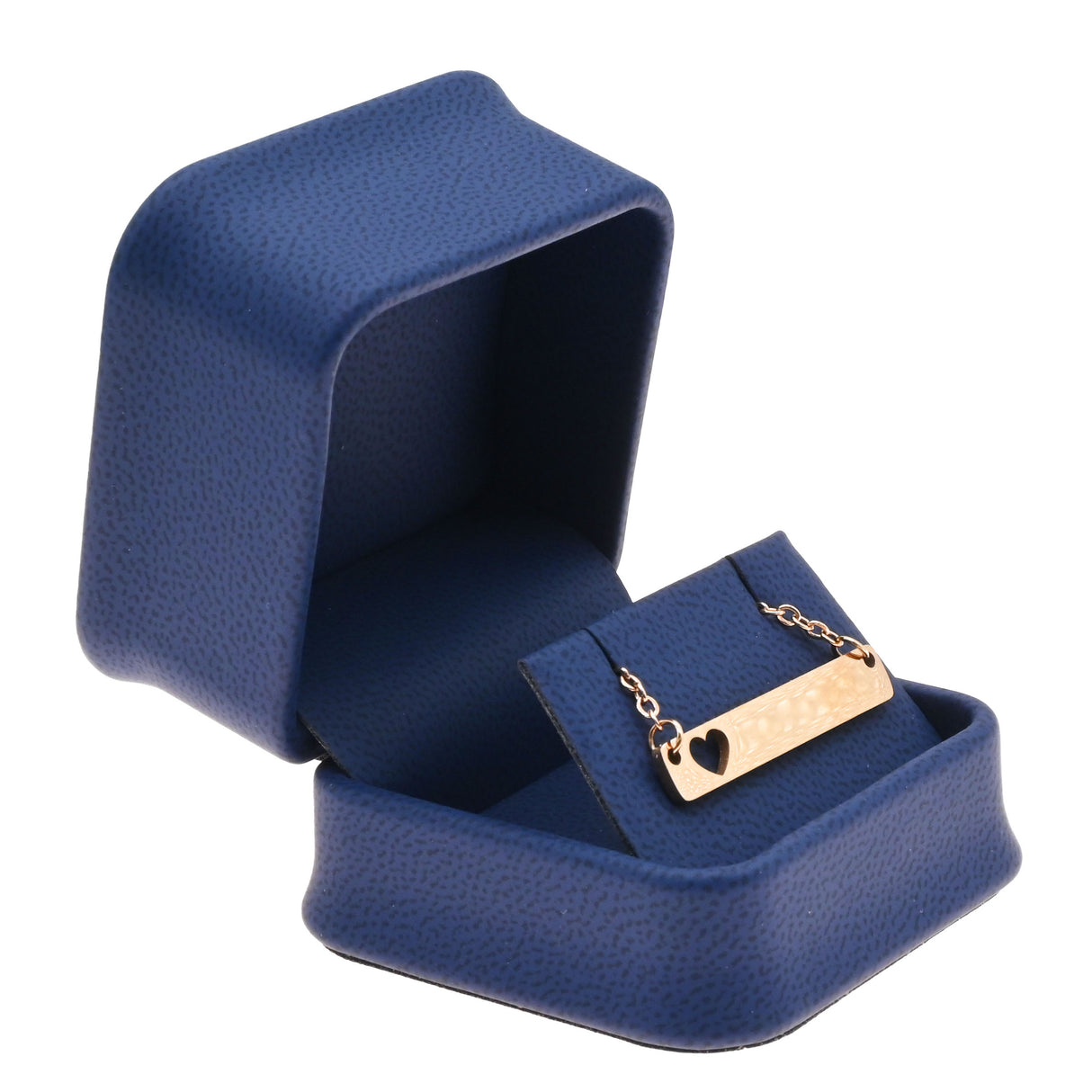Navy Blue Leatherette Jewelry Earring Gift Boxes