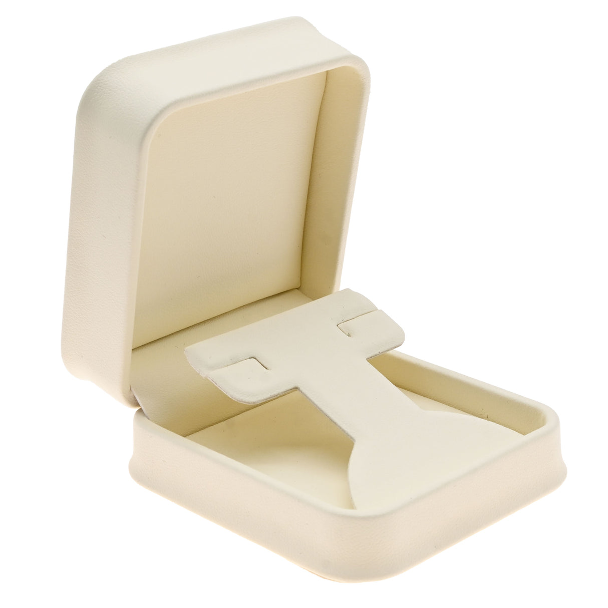Cream Leatherette Jewelry T Insert Earring Boxes