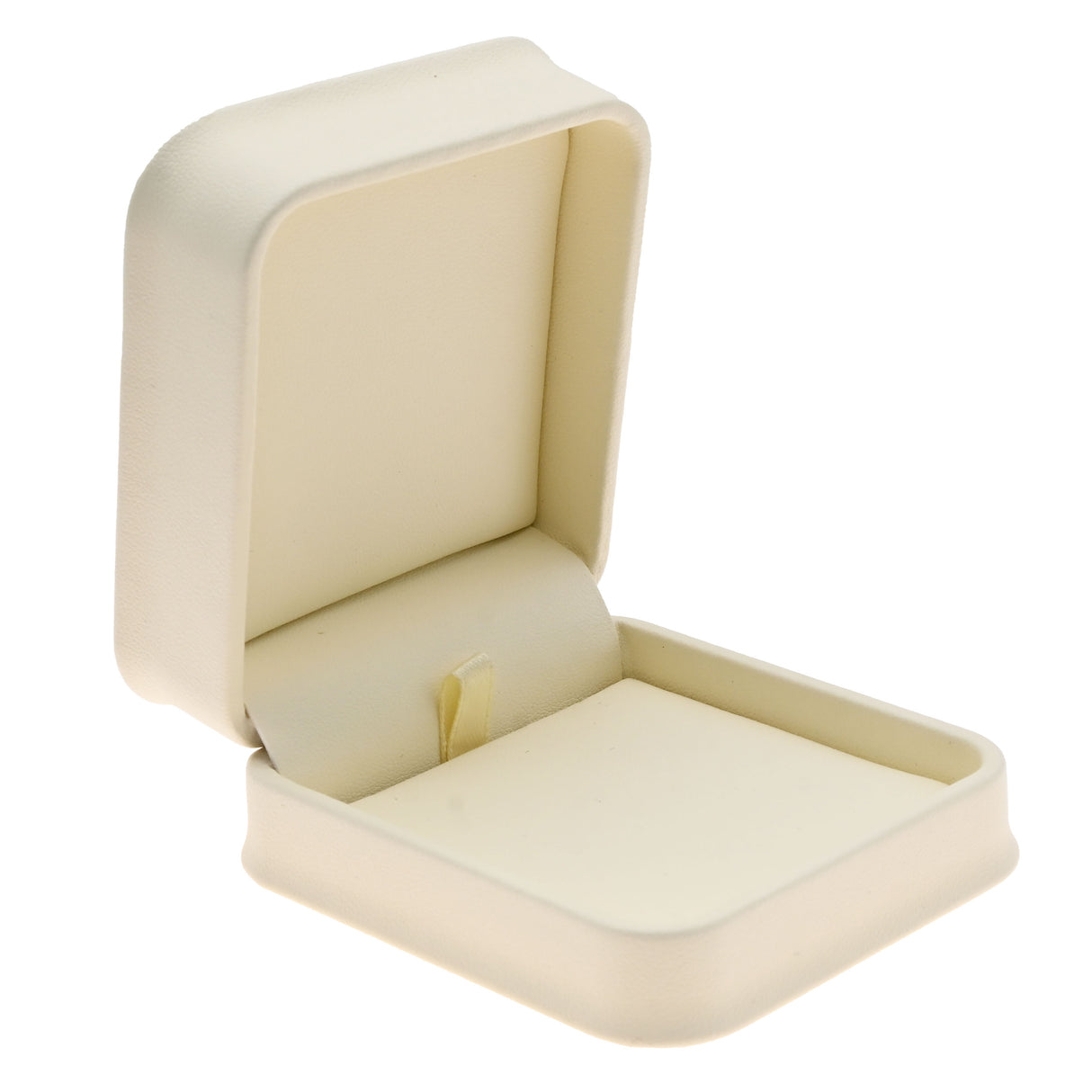 Cream Leatherette Jewelry Pendant Packaging Boxes