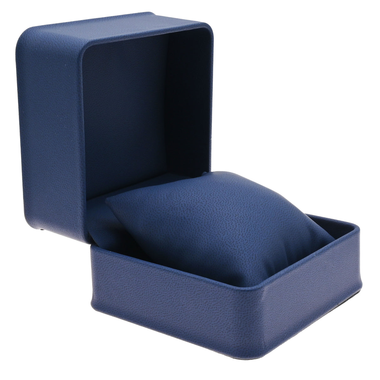 Navy Blue Leatherette Jewelry Bracelet or Watch Pillow Boxes