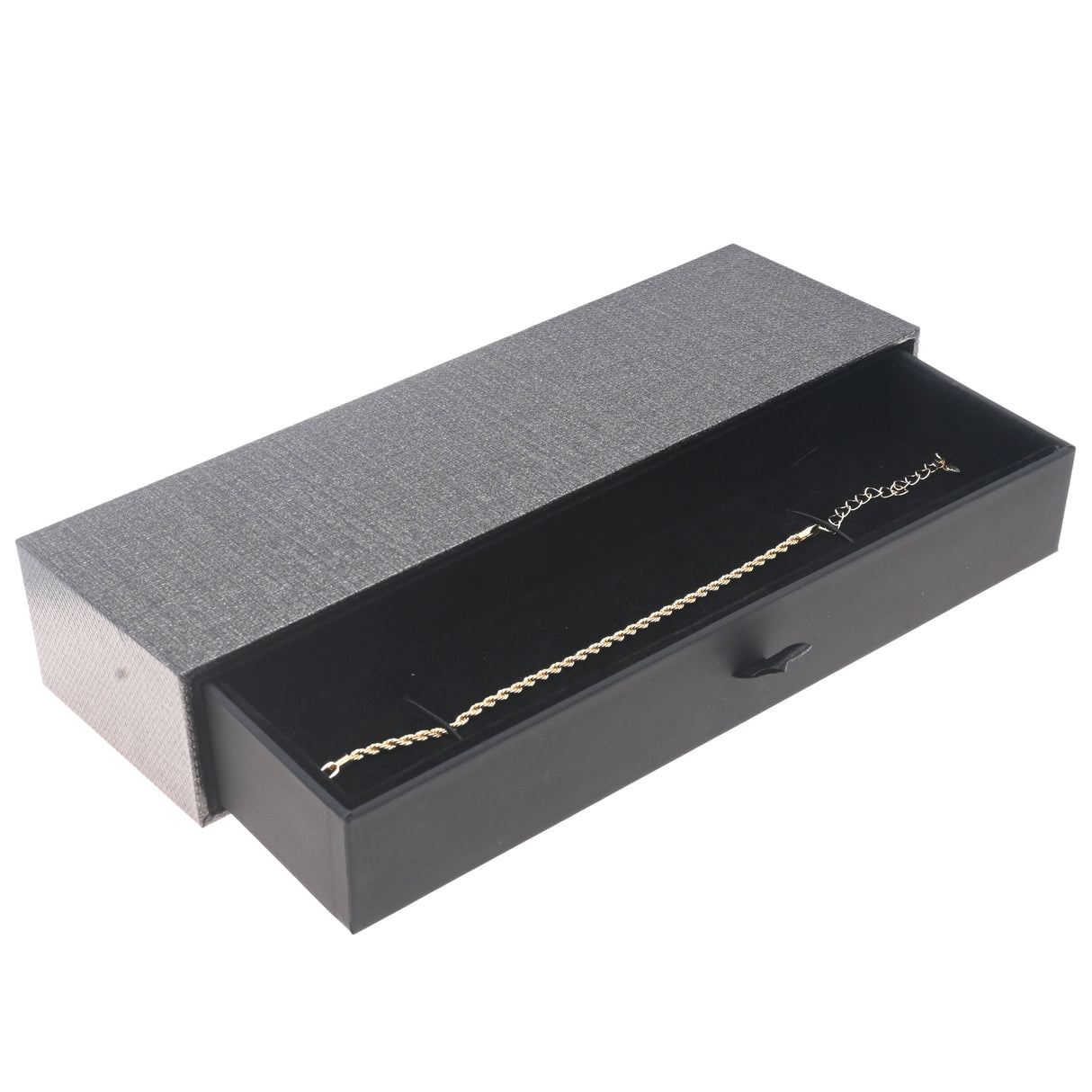 Metallic Grey Slider Bracelet Box