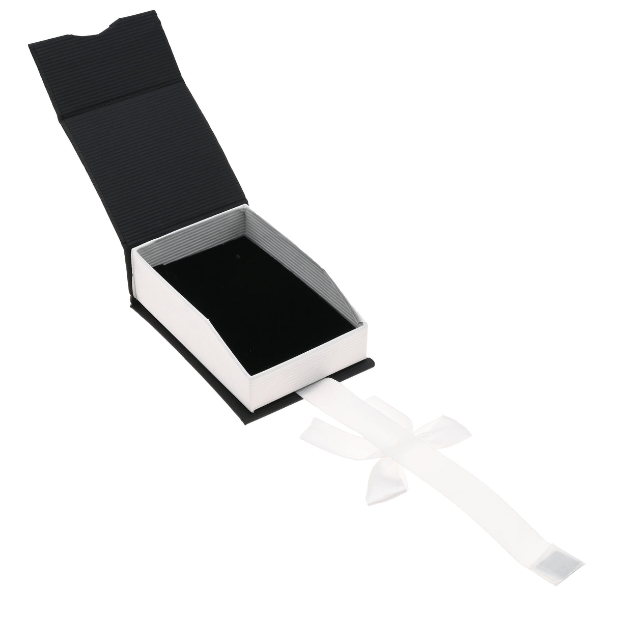 Black & White Magnetic Ribbon Paper Pendant Gift Boxes