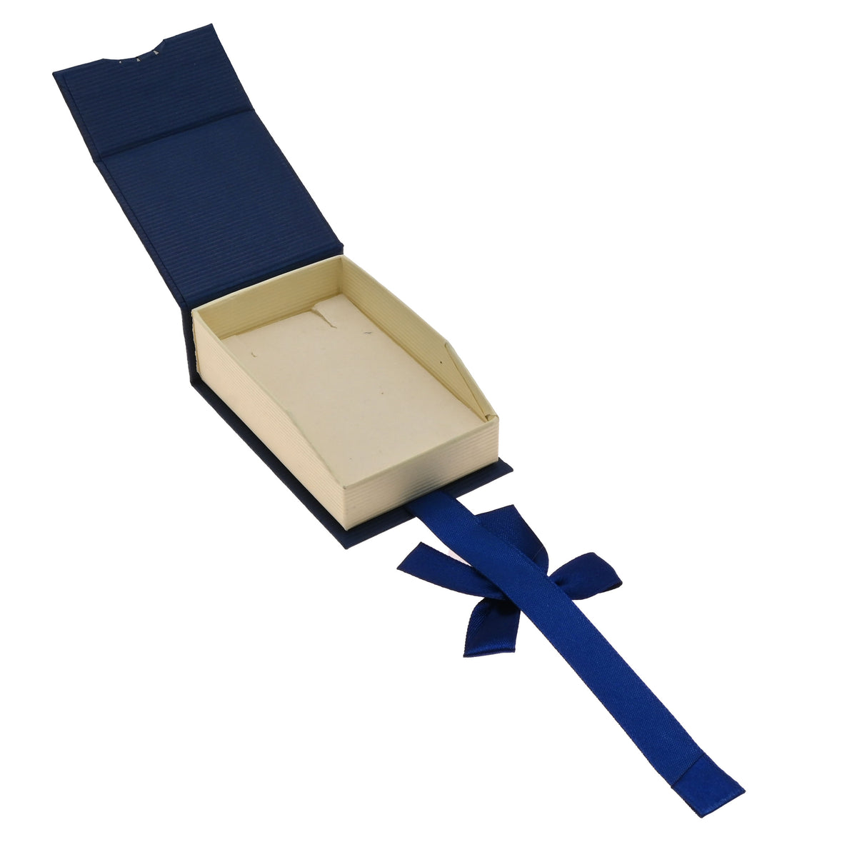 Blue & Cream Magnetic Ribbon Paper Pendant Gift Boxes