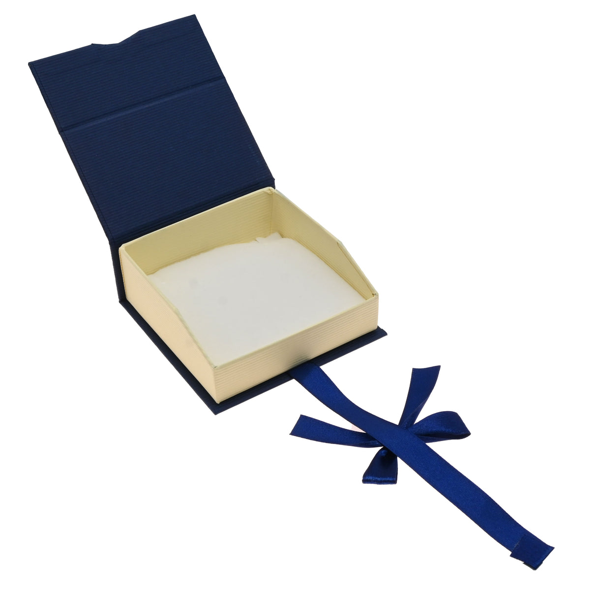 Blue & Cream Magnetic Ribbon Paper Large Pendant Gift Boxes