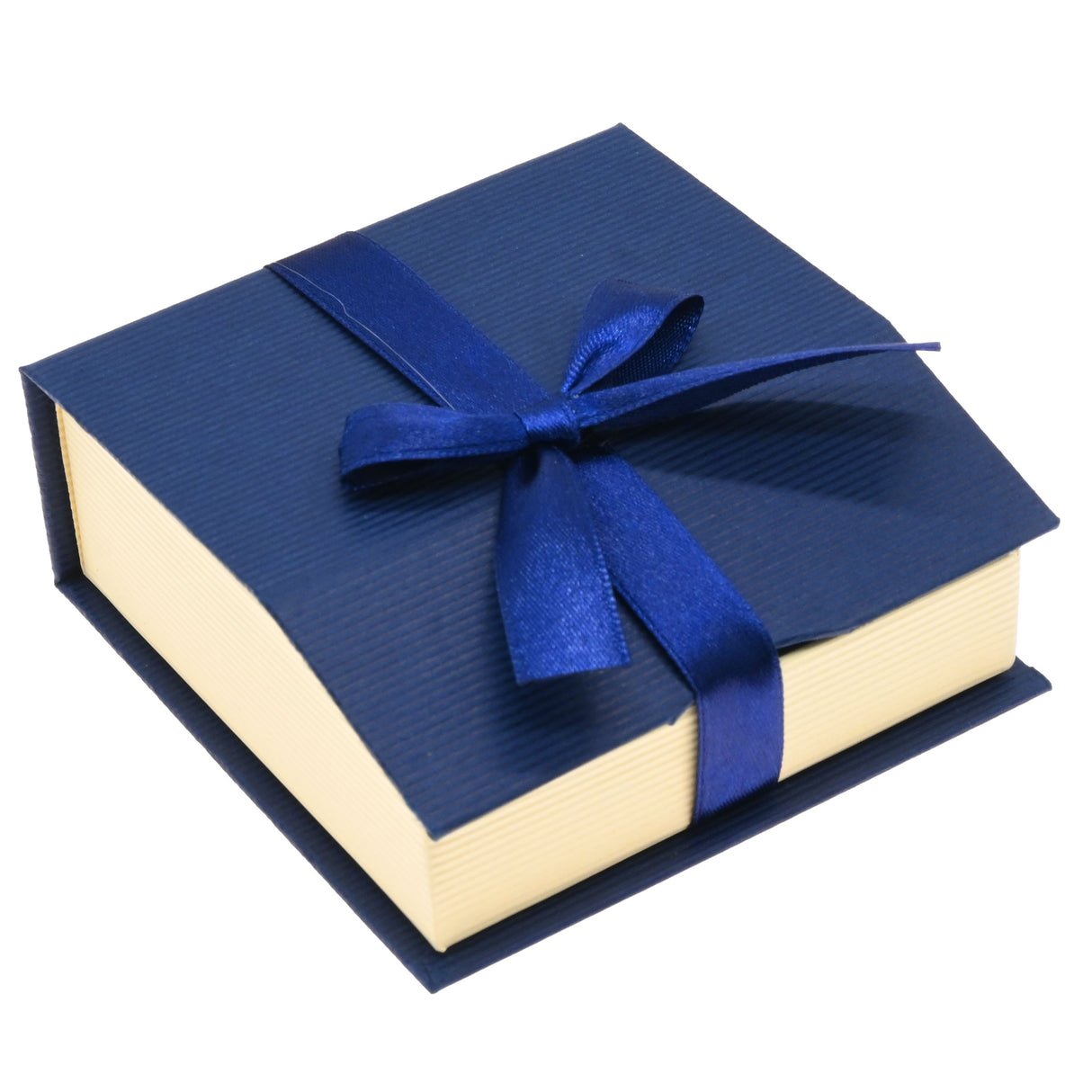 Blue & Cream Magnetic Ribbon Paper Large Pendant Gift Boxes