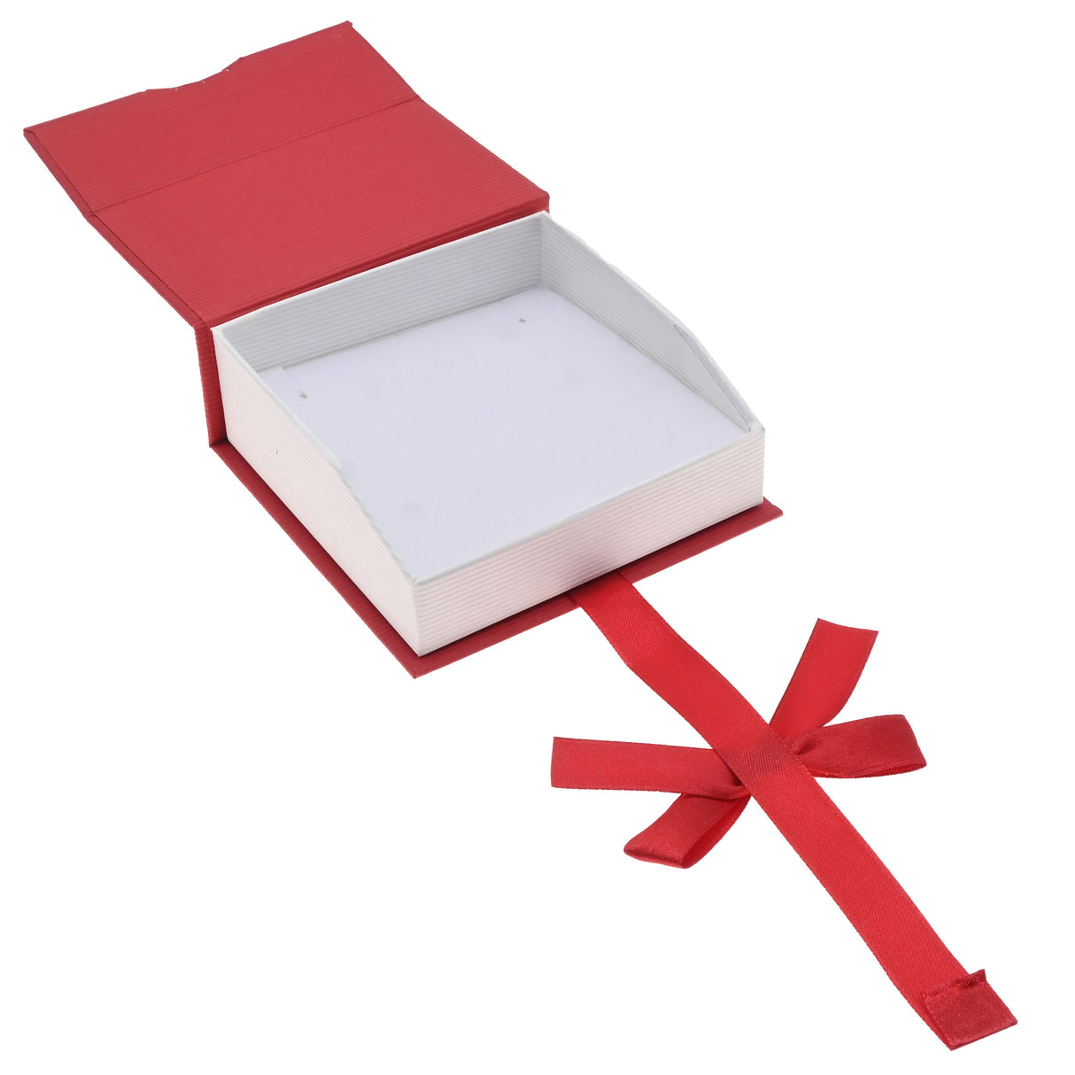 Red & White Magnetic Ribbon Paper Large Pendant Gift Boxes