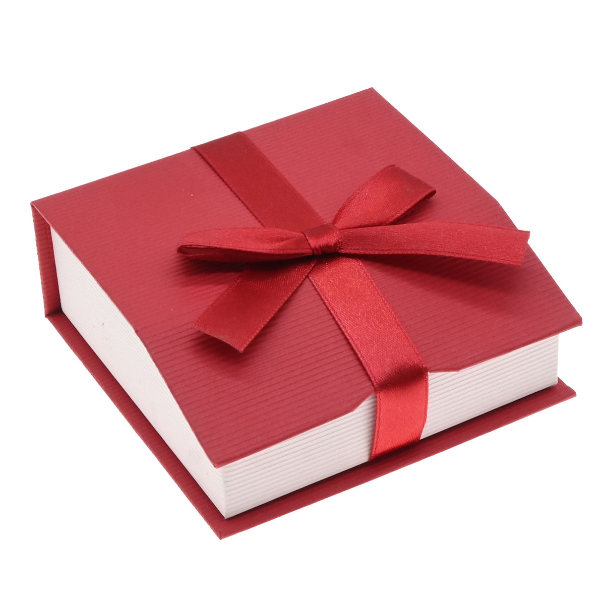 Red & White Magnetic Ribbon Paper Large Pendant Gift Boxes