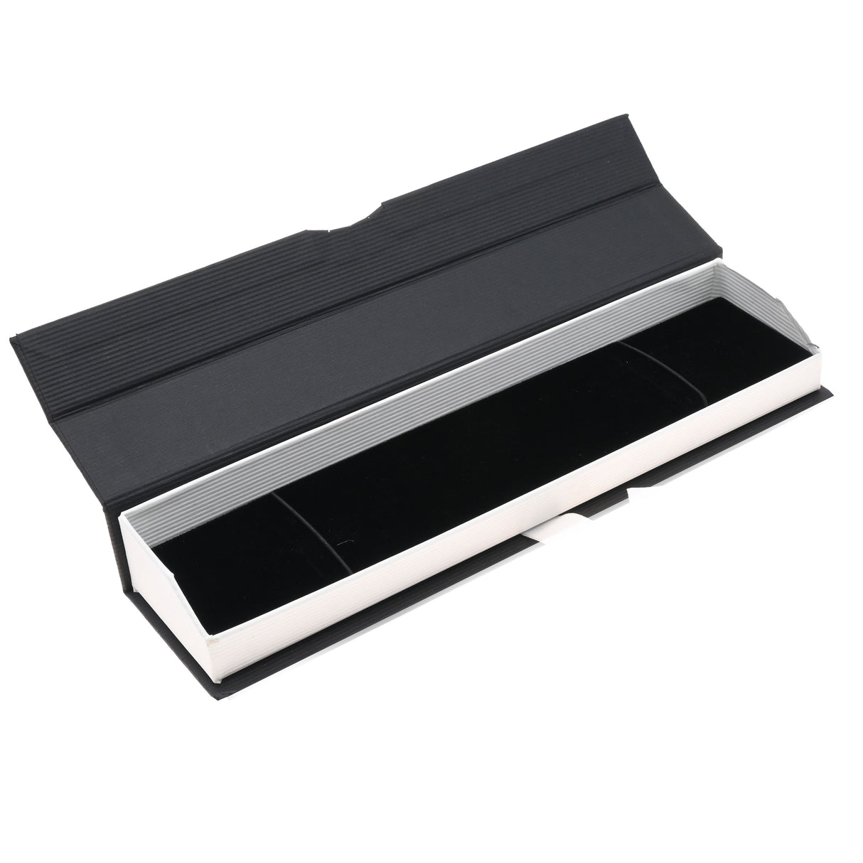 Black & White Magnetic Ribbon Paper Bracelet Gift Boxes