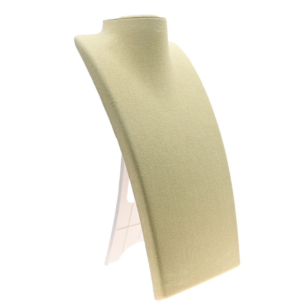 Tan Linen Fold-able Jewelry Necklace Display Stand, 13-1/2" Tall