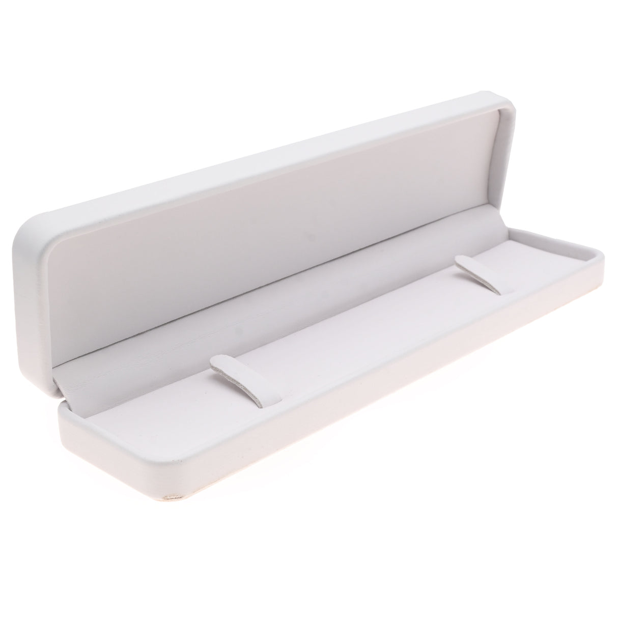 White Leatherette Bracelet Gift Box – Pack of 12