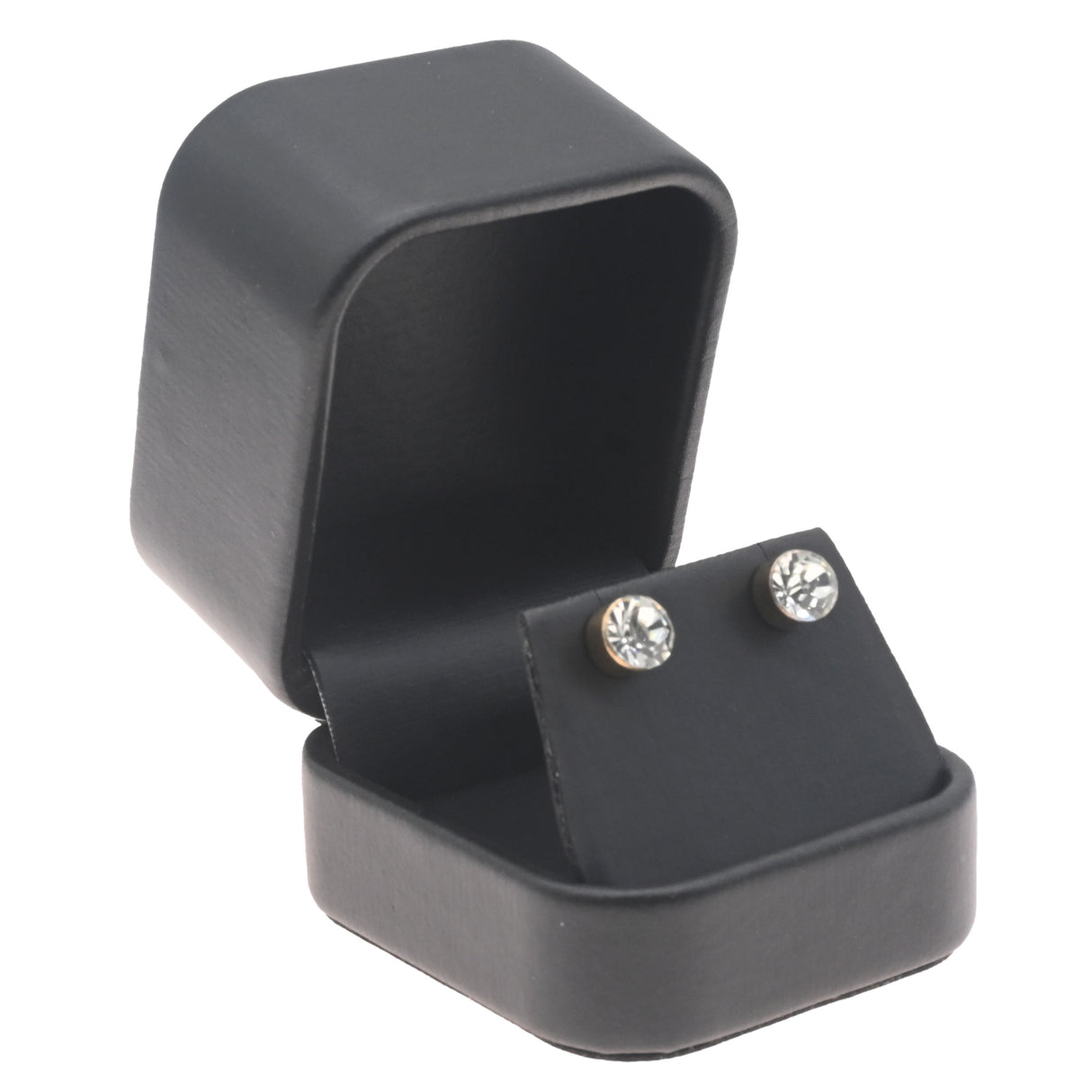 Black Leatherette Earring & Pendant Gift Box – Pack of 12