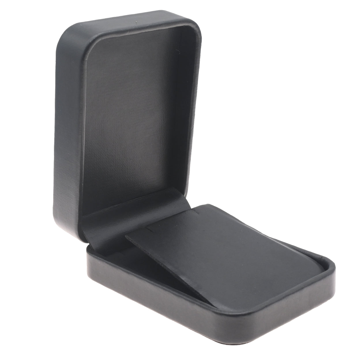Black Leatherette Pendant & Earring Gift Box – Pack of 12