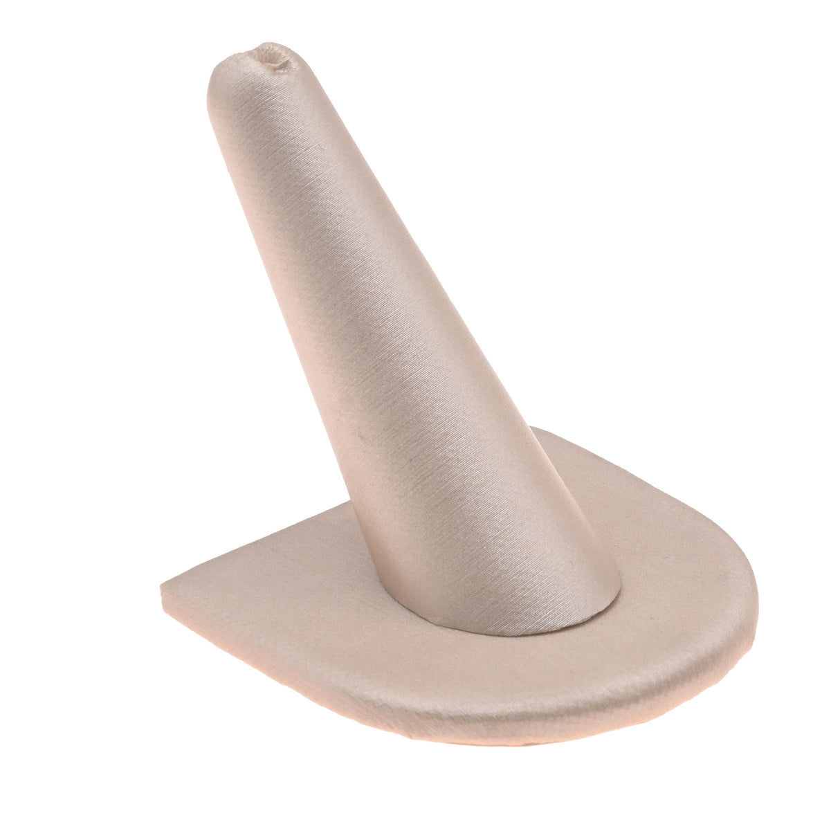 Champagne Pink Single Finger Ring Display – Half Round Base