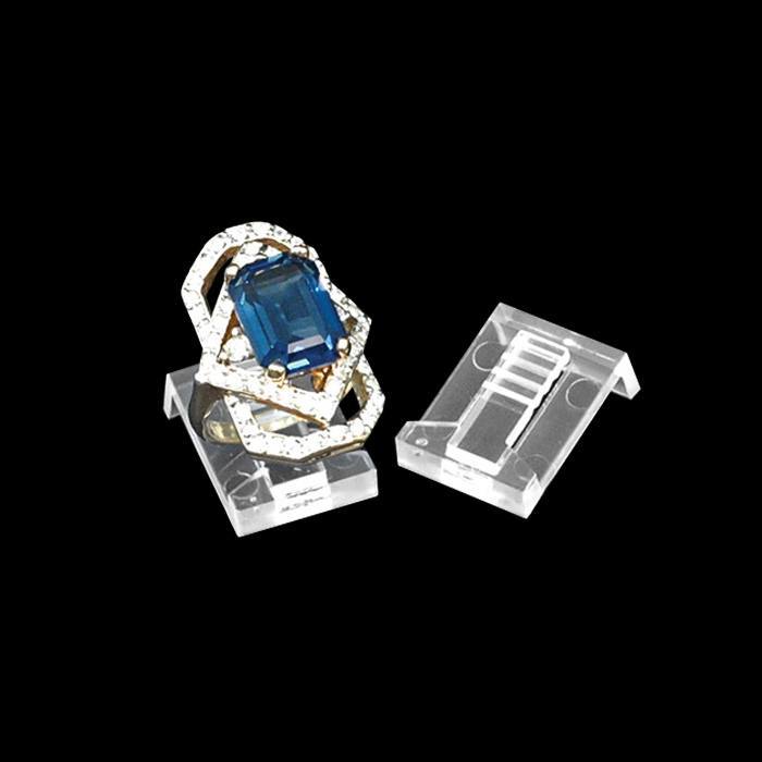 Clear Acrylic Jewelry Ring Display Clips, 50 Per Pack