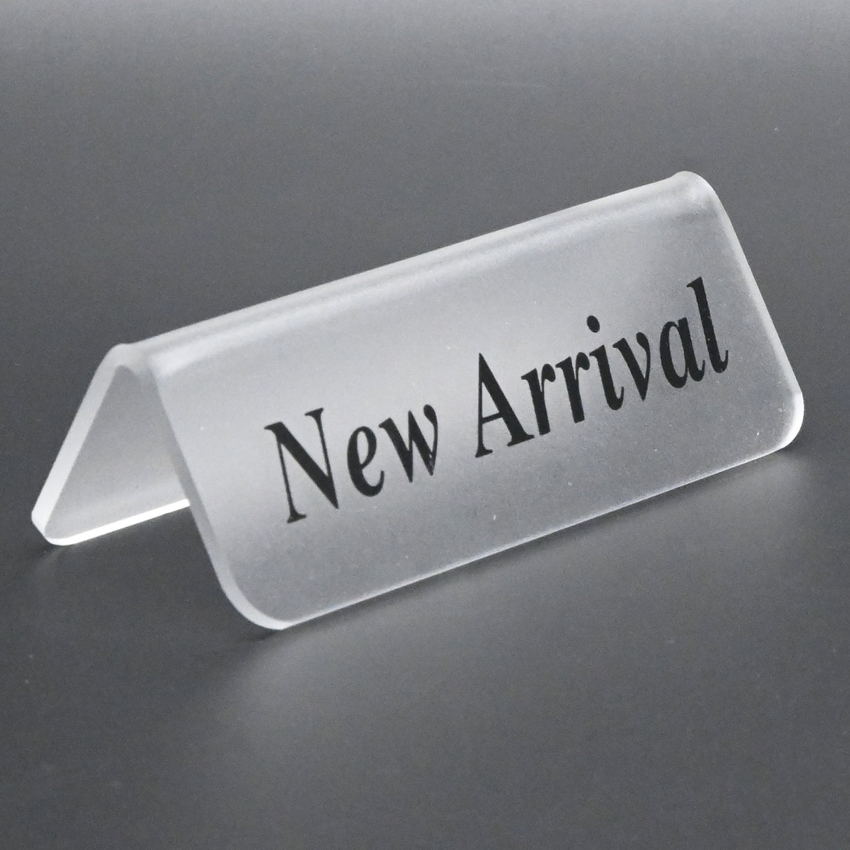 Acrylic New Arrival Display Sign – 3.25" x 1.25"