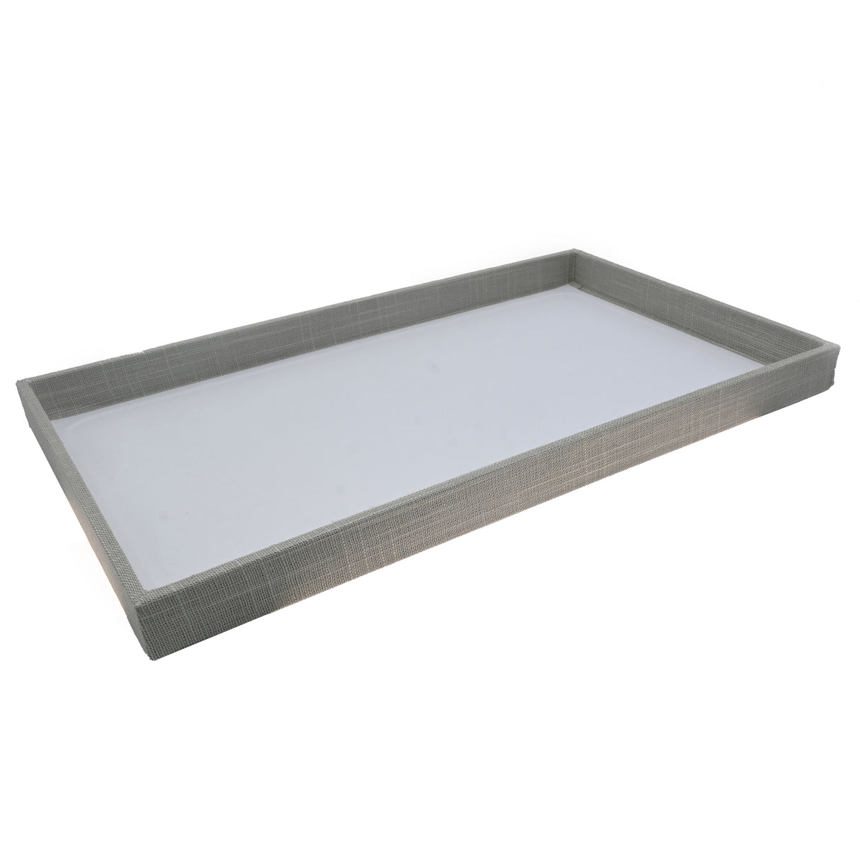 Grey Linen Jewelry Tray-Full Size-1"