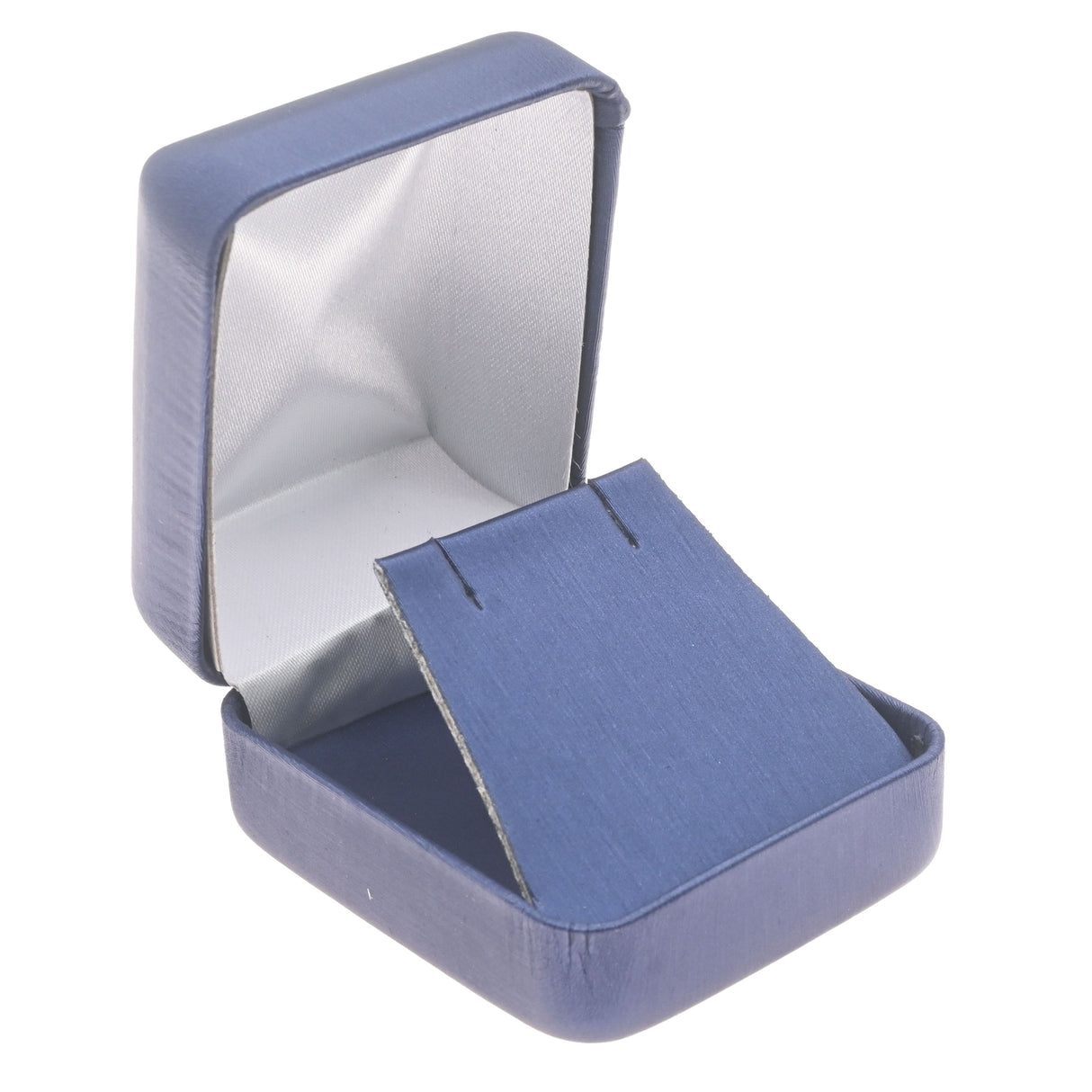 Blue Leatherette Earring Box - Pack of 12