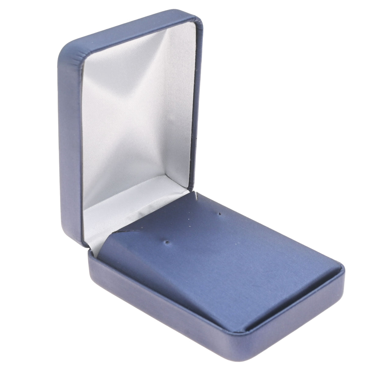 Blue Leatherette Large Earring Box - Pack of 12