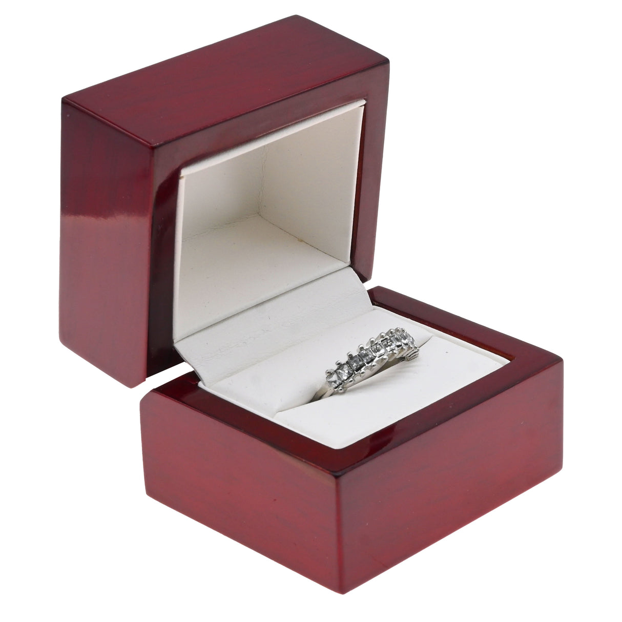 Red Rosewood Jewelry Ring Box Packaging
