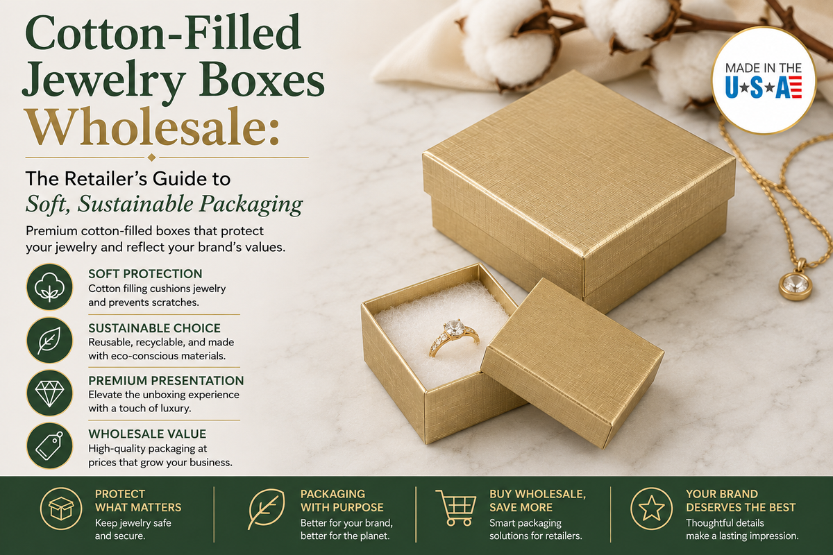 Cotton-Filled Jewelry Boxes Wholesale: The Retailer's Guide to Soft, Sustainable Packaging