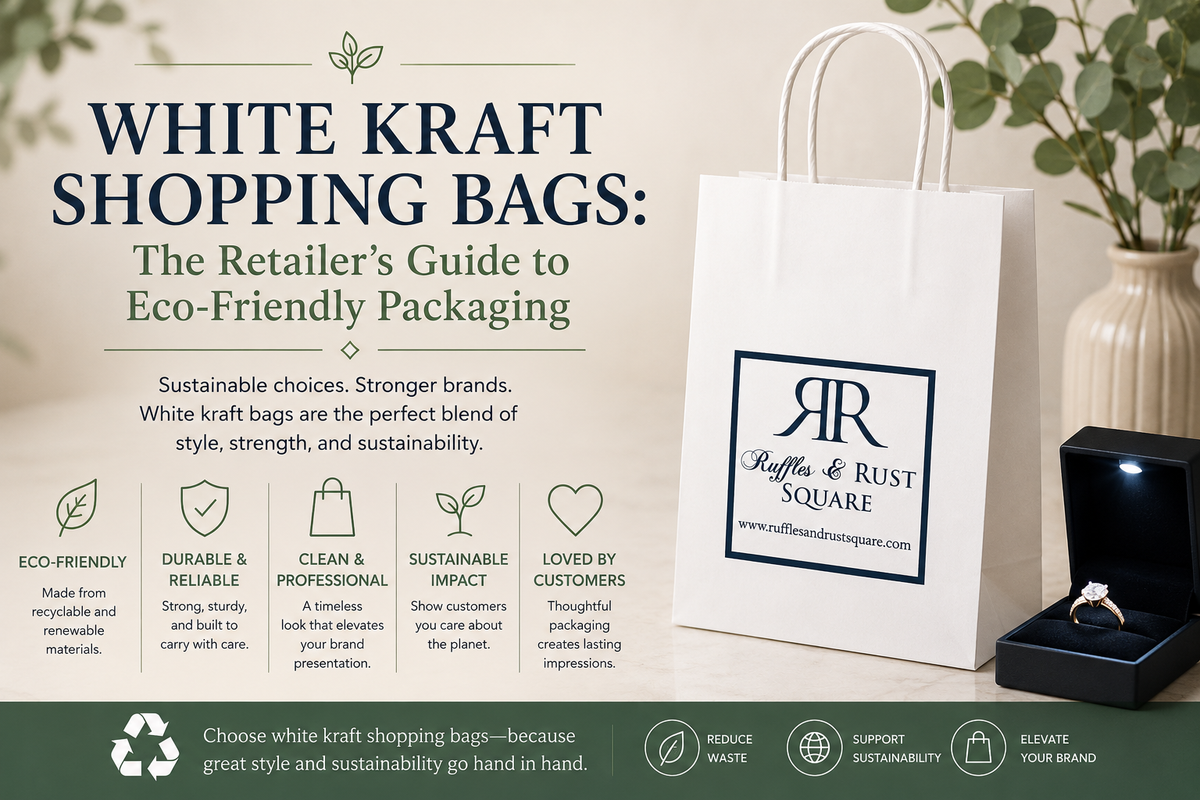 White Kraft Shopping Bags: The Retailer's Guide to Eco-Friendly Packaging