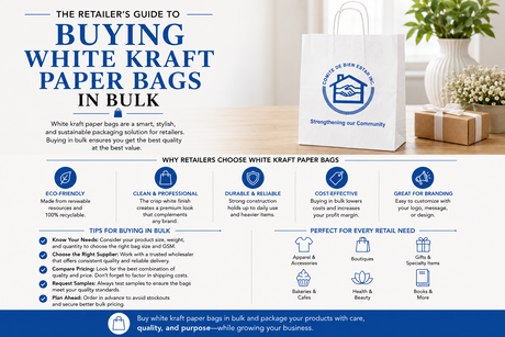 The Retailer's Guide to Buying White Kraft Paper Bags in Bulk