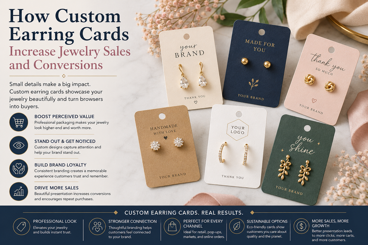 How Custom Earring Cards Increase Jewelry Sales and Conversions