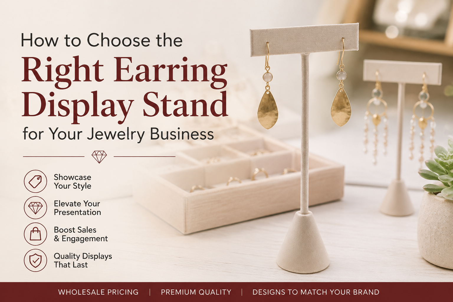 How to Choose the Right Earring Display Stand for Your Jewelry Business