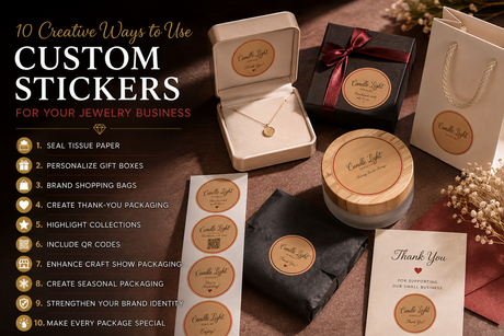 10 Creative Ways to Use Custom Stickers for Your Jewelry Business