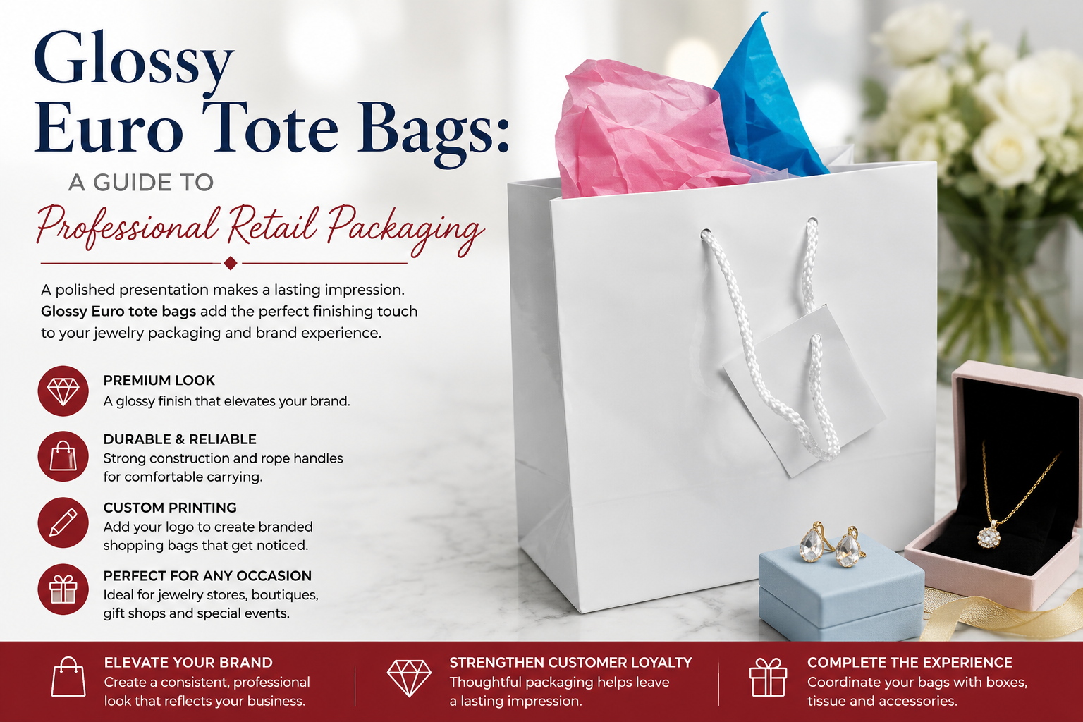 Glossy Euro Tote Bags: A Guide to Professional Retail Packaging