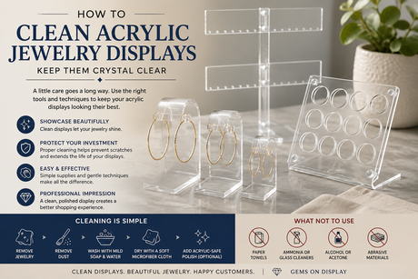 How to Clean Acrylic Jewelry Displays Without Scratching Them