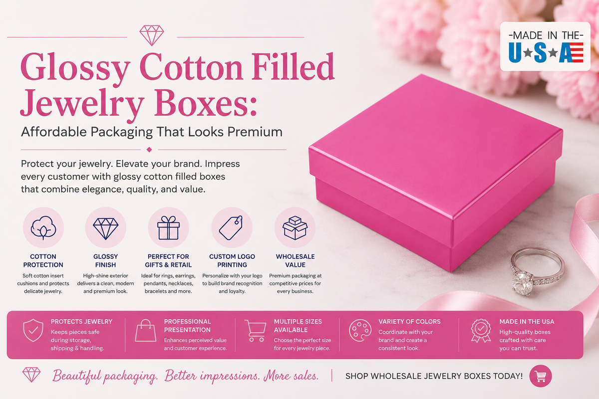 Glossy Cotton Filled Jewelry Boxes: Affordable Packaging That Looks Premium