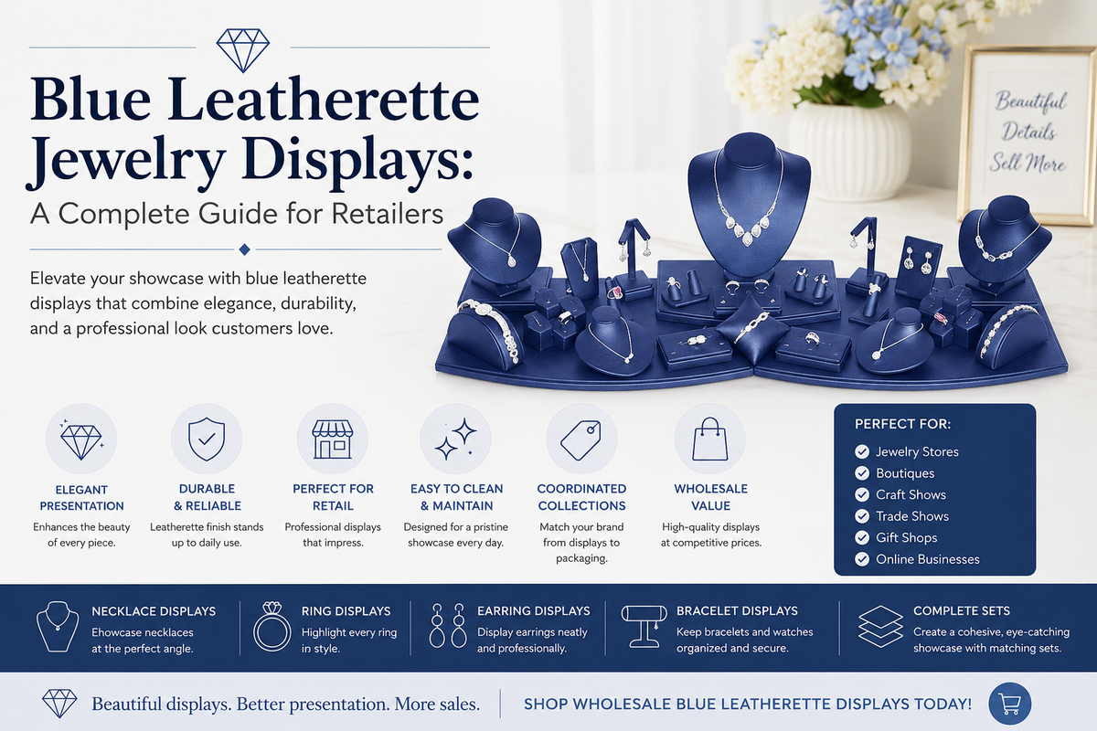 Blue Leatherette Jewelry Displays: A Complete Guide for Retailers