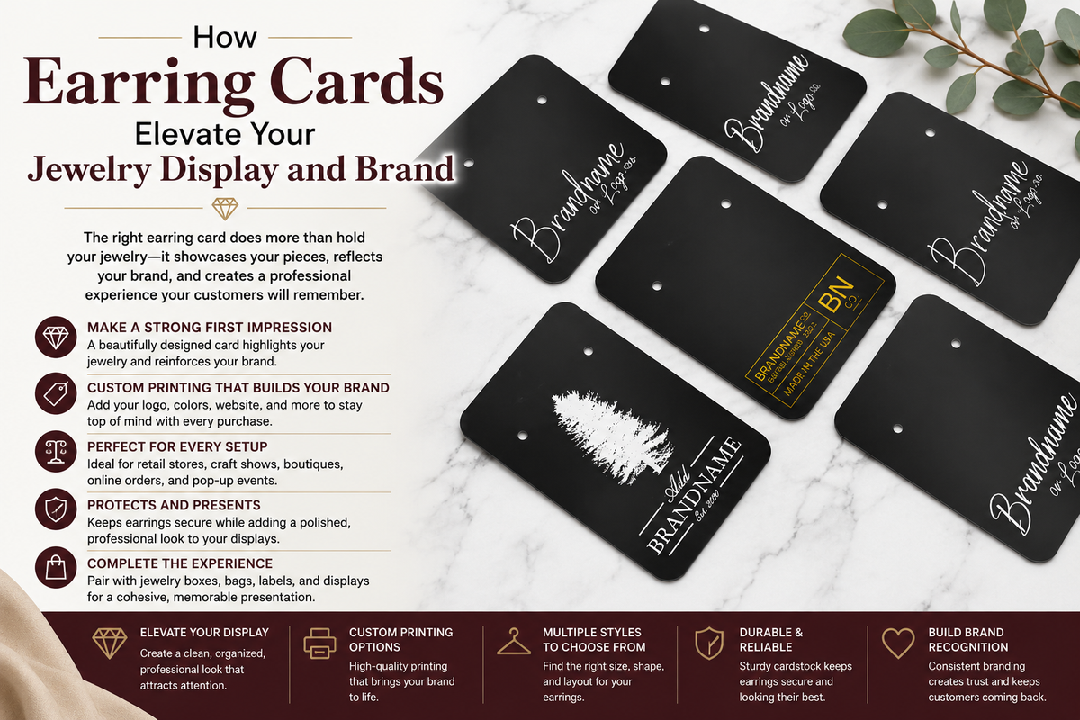 How Earring Cards Elevate Your Jewelry Display and Brand