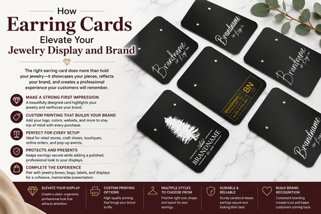 How Earring Cards Elevate Your Jewelry Display and Brand