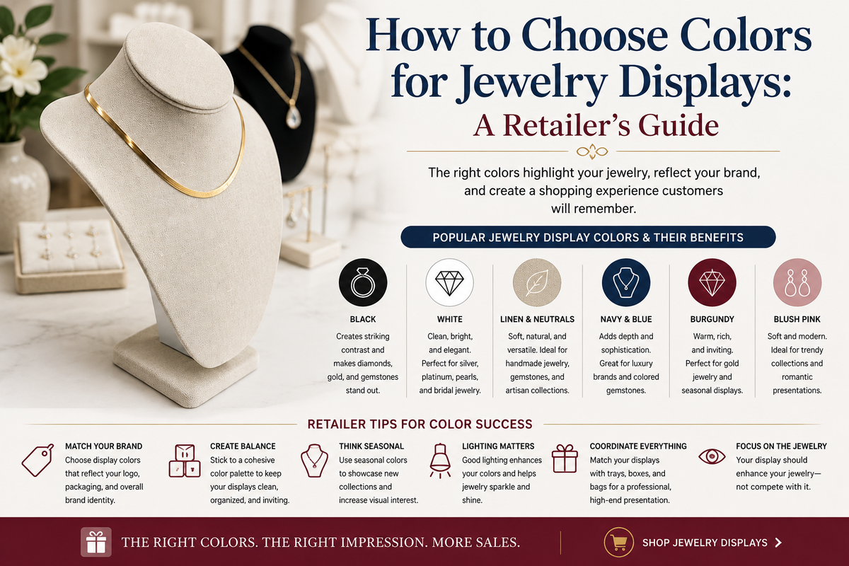 How to Choose Colors for Jewelry Displays: A Retailer's Guide