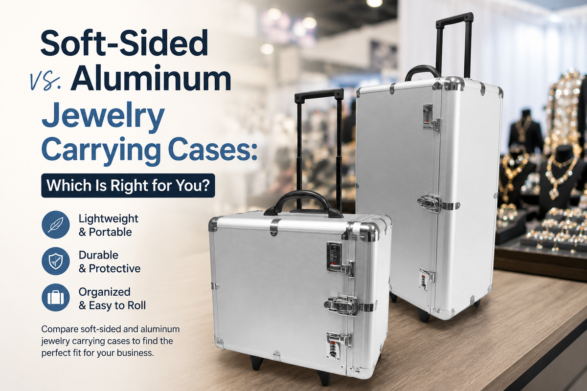 Soft-Sided vs. Aluminum Jewelry Carrying Cases: Which Is Right for You?