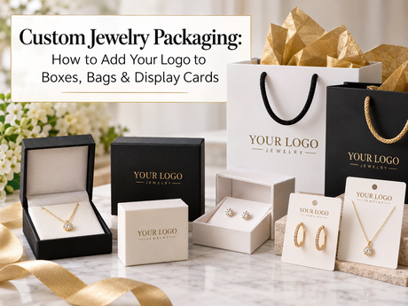 Custom Jewelry Packaging: How to Add Your Logo to Boxes, Bags & Display Cards