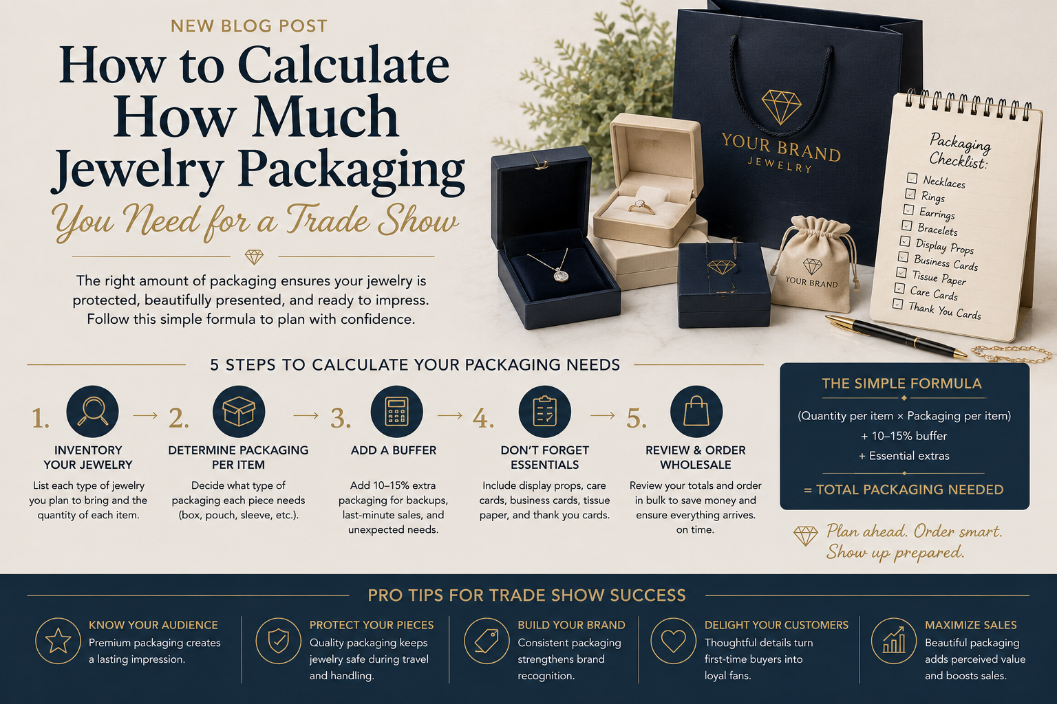 How to Calculate How Much Jewelry Packaging You Need for a Trade Show
