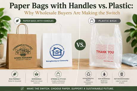 Paper Bags with Handles vs. Plastic: Why Wholesale Buyers Are Making the Switch