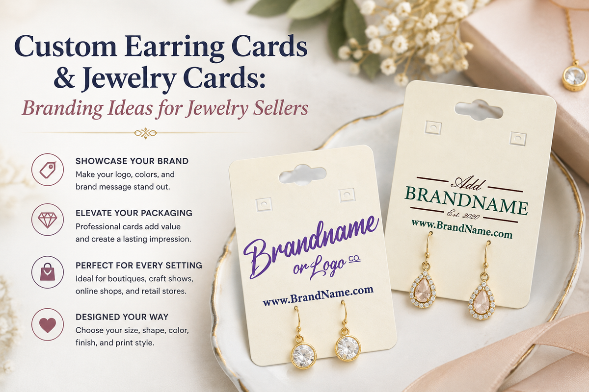 Custom Earring & Jewelry Cards: Branding Ideas for Jewelry Sellers