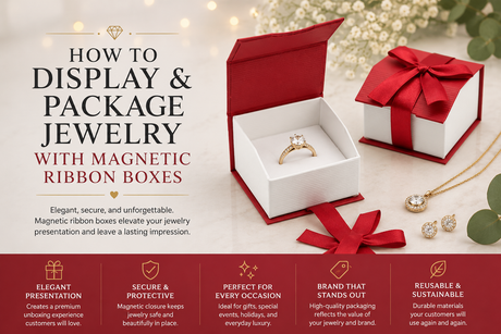 How to Display & Package Jewelry with Magnetic Ribbon Boxes
