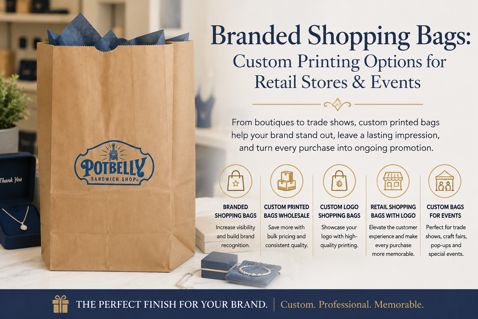 Branded Shopping Bags: Custom Printing Options for Retail & Events