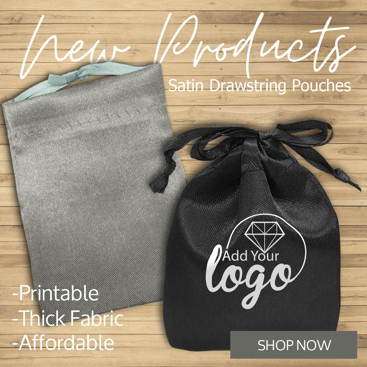 Elevate Your Style and Small Business with New Satin Pouches