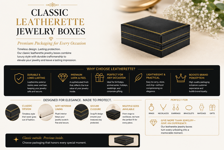 Classic Leatherette Jewelry Boxes: Premium Packaging for Every Occasion
