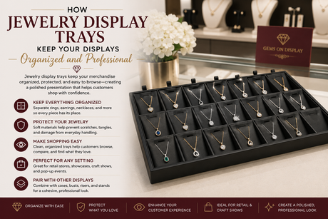 How Jewelry Display Trays Keep Your Displays Organized and Professional