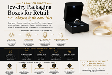 The Complete Guide to Jewelry Packaging Boxes for Retail: From Shipping to the Sales Floor