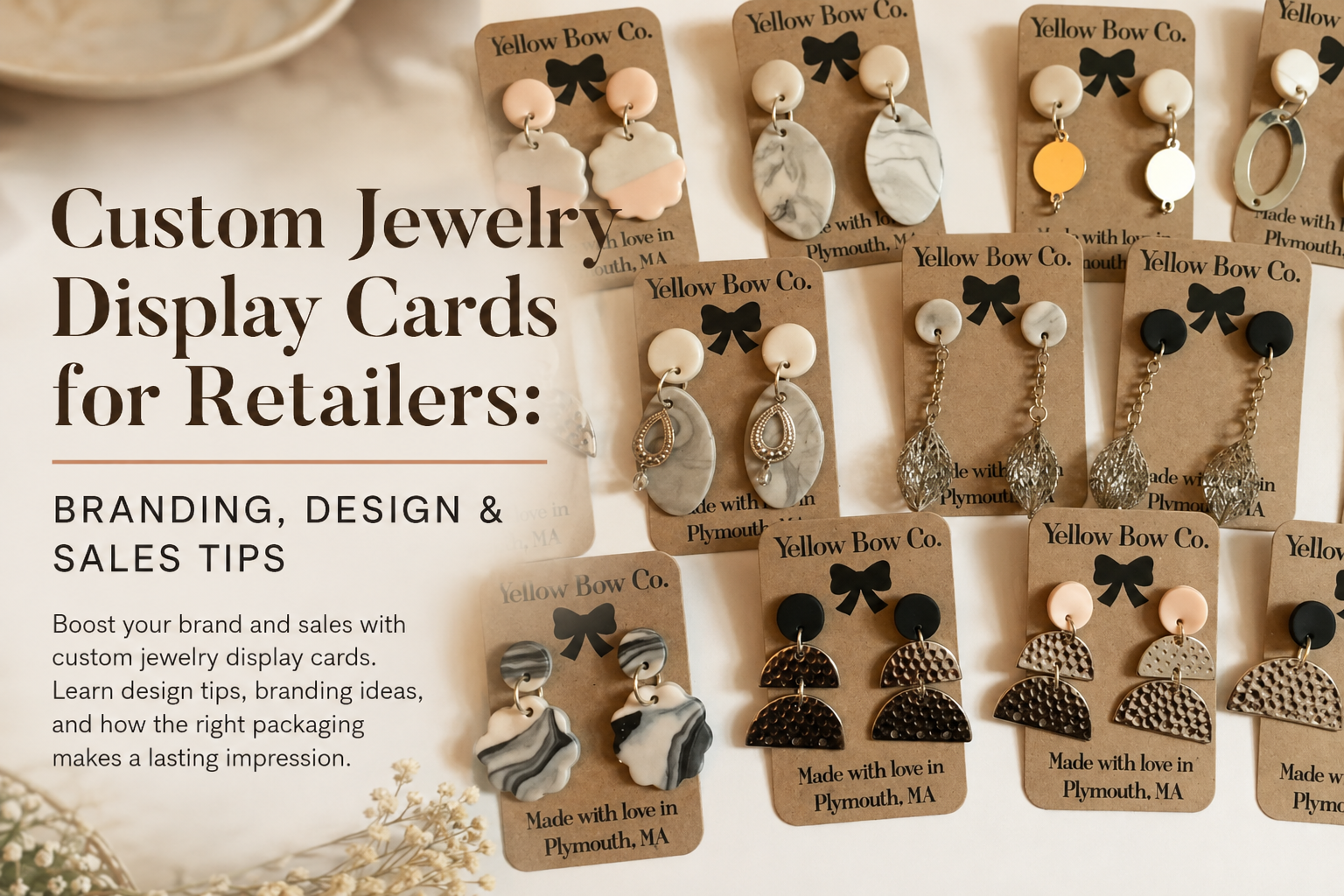 Custom Jewelry Display Cards for Retailers: Branding, Design & Sales Tips