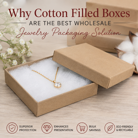Why Cotton Filled Boxes Are the Best Wholesale Jewelry Packaging Solution